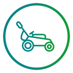 Icon depicting weekly mowing services